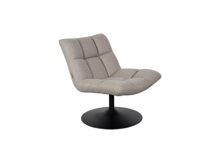 Photo Fauteuil Lounge Tissus gris chiné.