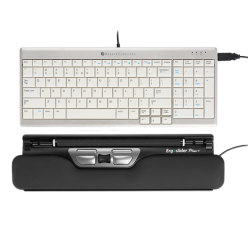 Photo souris ergonomique horizontale Ergoslider avec clavier